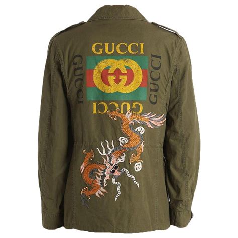 gucci red dragon jacket|Gucci coats for women.